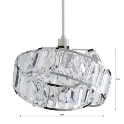 Lilia Acrylic Clear Easy Fit Pendant Shade -EGLO Shop 1000070584 alt04