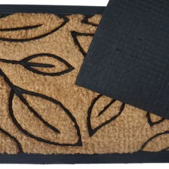 Natural Leaves Coir Doormat -EGLO Shop 1000117321 alt01
