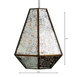 Bemus Mercury Glass Easy Fit Pendant Shade -EGLO Shop 1000119709 alt04