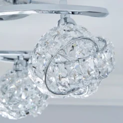 Cecilie 3 Light Crystal Semi Flush Ceiling Light -EGLO Shop 1000119787 alt02