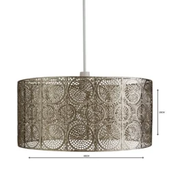 Manila Nickel Easy Fit Pendant Shade -EGLO Shop 1000119856 alt04