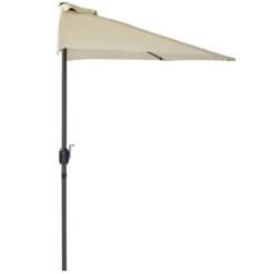 Charles Bentley 2.7m Half Balcony Parasol With Crank -EGLO Shop 1000122046 alt02