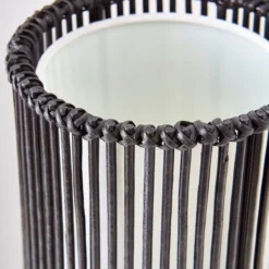 Alec Natural Cane Black Floor Lamp -EGLO Shop 1000149078 alt03