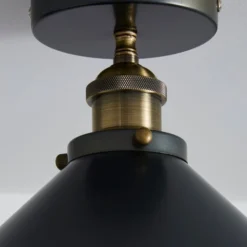 Logan Grey Industrial Semi Flush Ceiling Light -EGLO Shop 1000158468 alt03