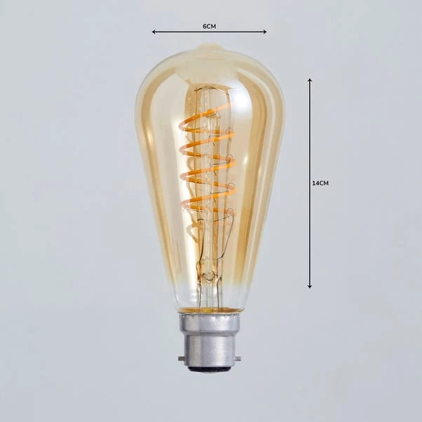 Status 4W ST64 BC LED Spiral Filament Bulb 3 Status 4W ST64 BC LED Spiral Filament Bulb - Image 3