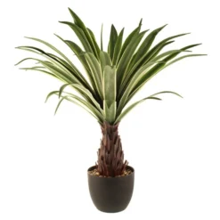 Artificial Dracaena Plant In Black Plant Pot -EGLO Shop 1000161718 alt03