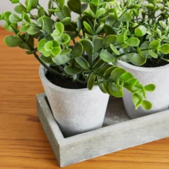 Artificial Herbs In Metal Tray 6 Artificial Herbs In Metal Tray -EGLO Shop 1000167623 alt01