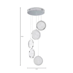 Cora Cluster Disc 5 Light Ceiling Light 11 Cora Cluster Disc 5 Light Ceiling Light -EGLO Shop 1000169126 alt07