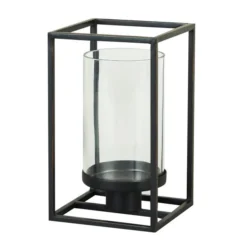 London Black Single Hurricane Candle Holder -EGLO Shop 1000182435 alt03