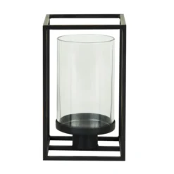 London Black Single Hurricane Candle Holder -EGLO Shop 1000182435 alt04