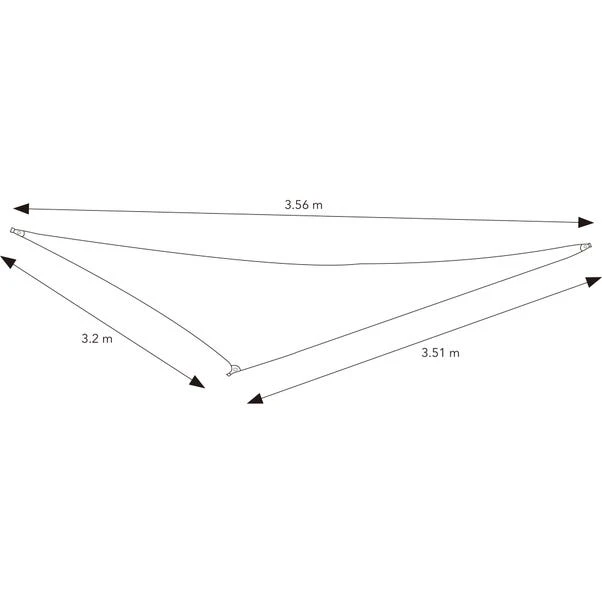 Elements Grey Sail Parasol 2 Elements Grey Sail Parasol - Image 2