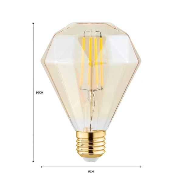 Status Bonny 4W ES ZSH Faceted Dimmable Bulb 5 Status Bonny 4W ES ZSH Faceted Dimmable Bulb - Image 5