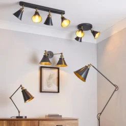 Logan Dual Wall Light Grey -EGLO Shop 1000183097 alt08