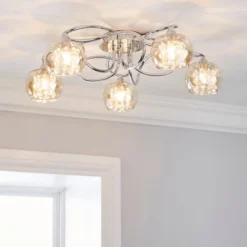 Seychelles 5 Light Flush Ceiling Light -EGLO Shop 30275916