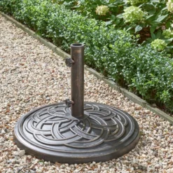 Bronze Antique Scroll Concrete 13kg Parasol Base
