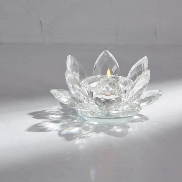 Dorma Glass Lotus Tealight Holder 1 Dorma Glass Lotus Tealight Holder