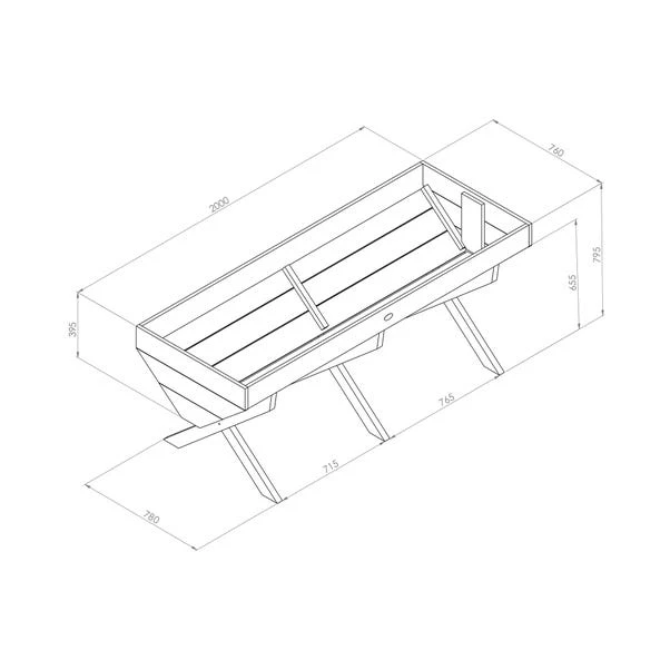 Veg Bed Planter 2m 10 Veg Bed Planter 2m - Image 10