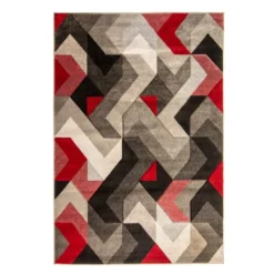 Hand Carved Aurora Geometric Rug -EGLO Shop 30639830 alt04