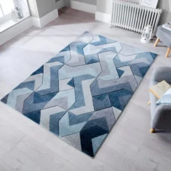 Hand Carved Aurora Geometric Rug -EGLO Shop 30659511