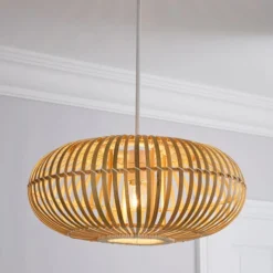 Abrielle Bamboo Easy Fit Pendant Shade -EGLO Shop 30669606