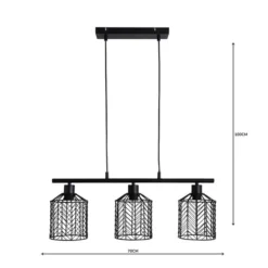 Siena 3 Light Diner Ceiling Light -EGLO Shop 30674212 alt04