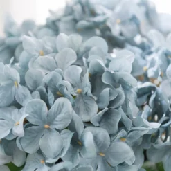 Artificial Teal Hydrangeas In Ceramic Plant Pot -EGLO Shop 30687465 alt03
