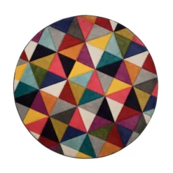 Flair Samba Geometric Round Rug