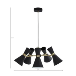 Archie 5 Light Semi Flush Ceiling Light 14 Archie 5 Light Semi Flush Ceiling Light -EGLO Shop 30690621 alt07