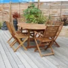 Acacia 6 Seater Extendable Dining Set