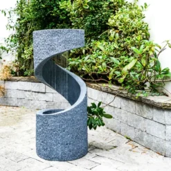 Outdoor Spiral Water Feature -EGLO Shop 30707954