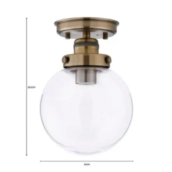 Broden Bathroom Flush Ceiling Light -EGLO Shop 30713542 alt07