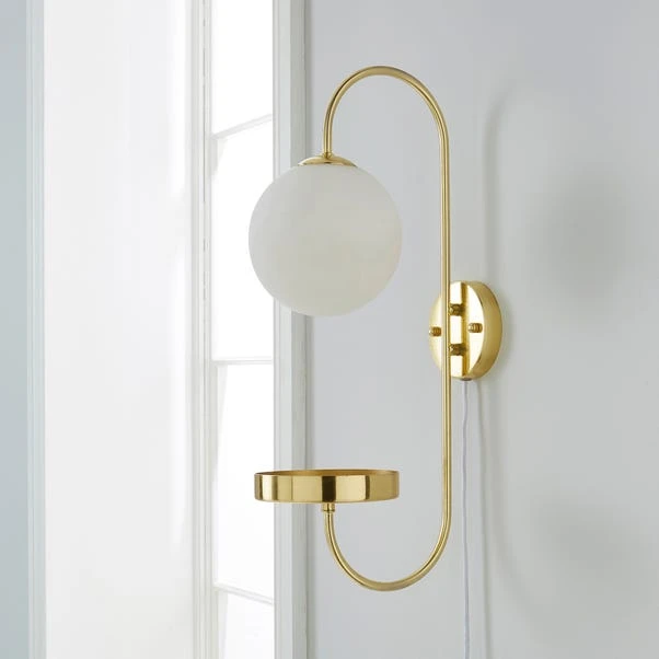 Gigi Plug In Wall Light With Shelf 2 Gigi Plug In Wall Light With Shelf - Image 2