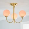 Gigi 3 Light Semi Flush Ceiling Light