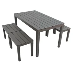 Trabella Roma 4 Seater Bench Rectangular Dining Set