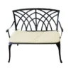 Cast Aluminium 2 Seater Bronze Bench