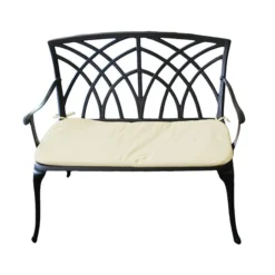Cast Aluminium 2 Seater Bronze Bench