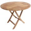 Teak Wooden 4 Seater Round Table