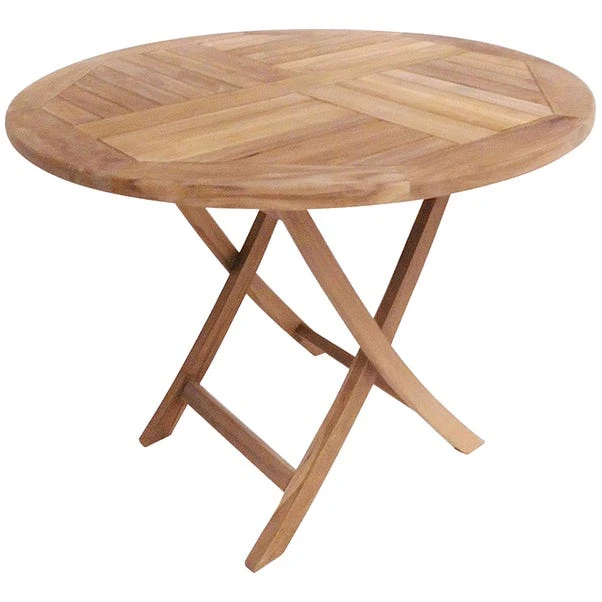 Teak Wooden 4 Seater Round Table 1 Teak Wooden 4 Seater Round Table