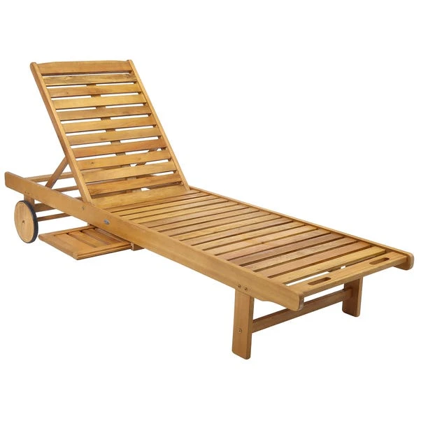 Acacia Wooden Lounger 1 Acacia Wooden Lounger