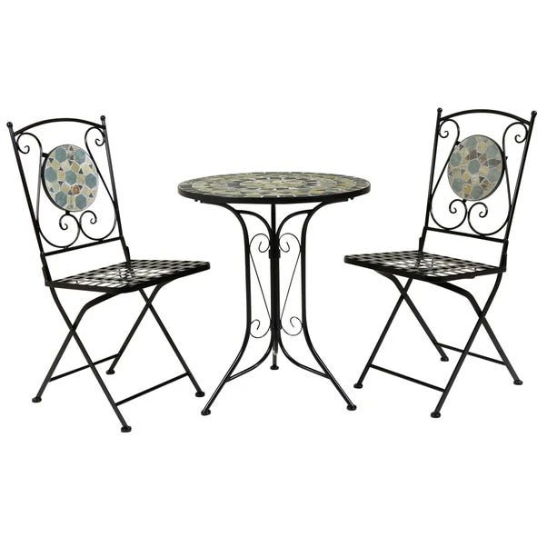 Blue Mosaic Bistro Set 1 Blue Mosaic Bistro Set