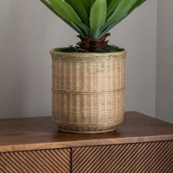 Artificial Dracaena In Bamboo Plant Pot 6 Artificial Dracaena In Bamboo Plant Pot -EGLO Shop 30726493 alt02