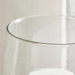 Churchgate Wood Glass Hurricane Candle Holder -EGLO Shop 30727068 alt03