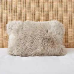 Dorma Natural Sheepskin Boudoir Cushion