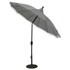 2.7m Carousel Grey Crank And Tilt Parasol
