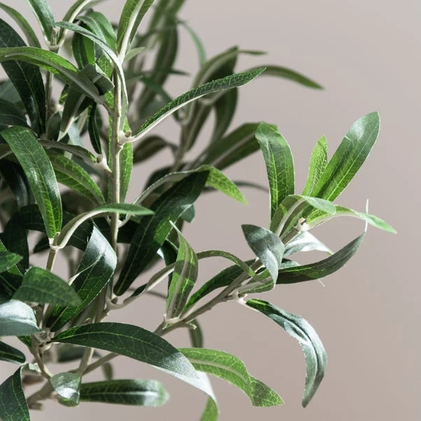 Churchgate Artificial Small Olive Tree In Woven Plant Pot 2 Churchgate Artificial Small Olive Tree In Woven Plant Pot - Image 2