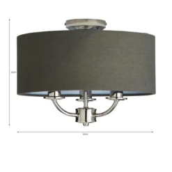 Preston 3 Light Flush Ceiling Light 39 Preston 3 Light Flush Ceiling Light -EGLO Shop 30730505 alt07