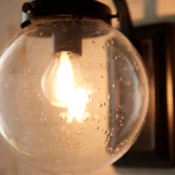 Twain Globe Glass Compact Outdoor Wall Light -EGLO Shop 30730561 alt02