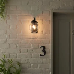 Twain Globe Glass Compact Outdoor Wall Light -EGLO Shop 30730561 alt04