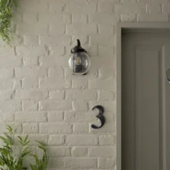 Twain Globe Glass Compact Outdoor Wall Light -EGLO Shop 30730561 alt05