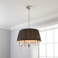 Dorma Genevieve 5 Light Grey Pendant Light